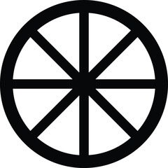 Fototapeta premium Wheel disks icon. car wheel vector. flat design