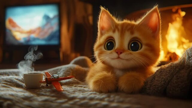 Small orange kitty