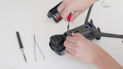 Expert drone repair techniques demonstrated for various models and common issues