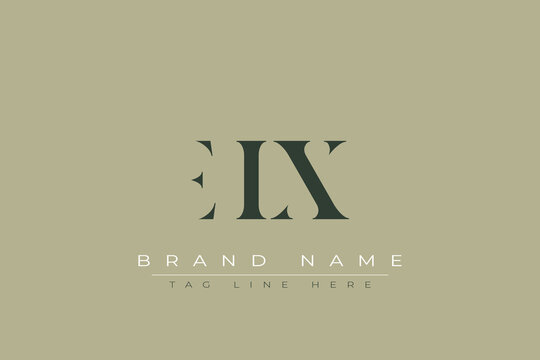 EIX abstract letter logo design. This logo is designed by three abstract letters.