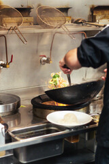 Thai food being prepared at a local restaurant/cafe 