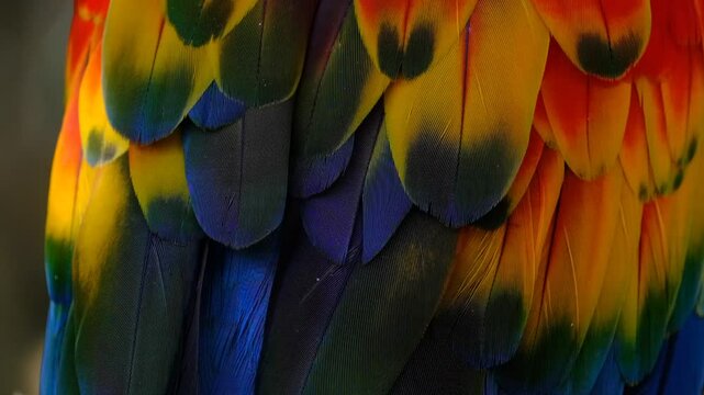 colorful macaw parrot