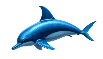 Fototapeta premium dolphin isolated on white background