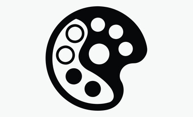 Palette icon, Palette Vector, painting and art symbol, vector illustration