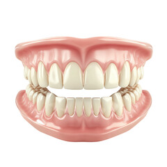 Fototapeta premium Set of dentures isolated. PNG transparent.
