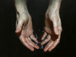 Fototapeta premium hands of the potter