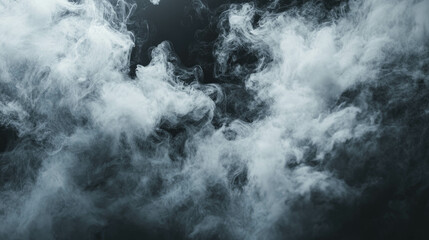 Fototapeta premium Mystical smoke rings on soft gray background for atmospheric design