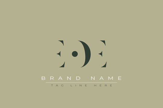 EOE abstract letter logo design. This logo is designed by three abstract letters.
