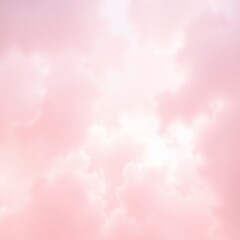 Generative AI Pastel Pink Dreamy Cloudscape Background Texture pastel pink clouds sky texture background white light soft dreamy serenity dream peace calm  - Elevate content.