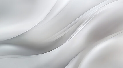 Obraz premium Elegant Abstract White Wave Background for Design