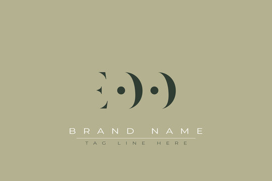 EOO abstract letter logo design. This logo is designed by three abstract letters.