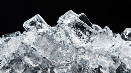 Sparkling ice crystals background for elegant winter or holiday design