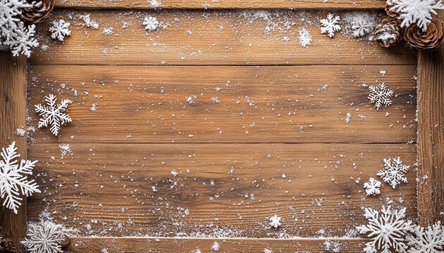 Winter Wood Background: Rustic Christmas Texture