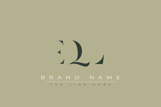EQL abstract letter logo design. This logo is designed by three abstract letters.