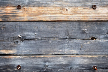 Fototapeta premium Old Gray Brown Wooden Plank Wall Board Surface