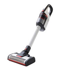 A Modern Compact Handheld Vacuum Cleaner with Powerful Suction Isolated on Transparent Background
