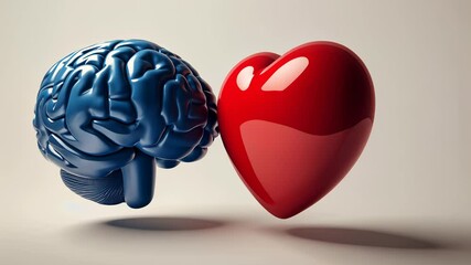 Exploring the connection between emotions and logic with imagery of a brain and heart - Powered by Adobe