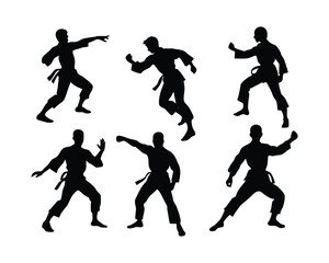 Karate Vector Silhouette collection

