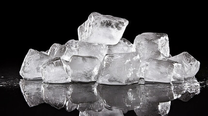 Textured ice surface with soft light reflection in dark background for cool designs