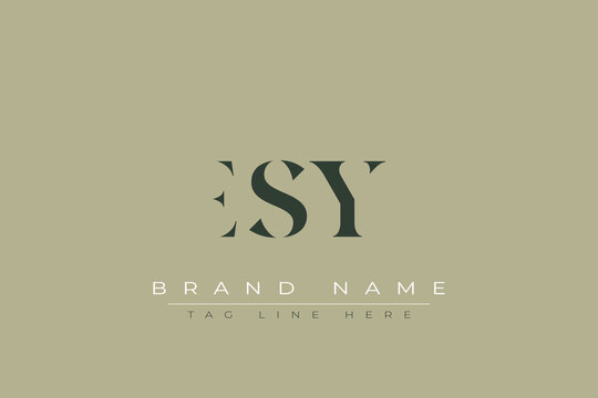 ESY abstract letter logo design. This logo is designed by three abstract letters.