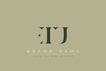 ETU abstract letter logo design. This logo is designed by three abstract letters.