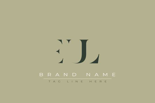 EUL abstract letter logo design. This logo is designed by three abstract letters.