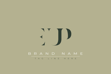 EUP abstract letter logo design. This logo is designed by three abstract letters.