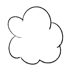 手描きのもこもこの吹き出し