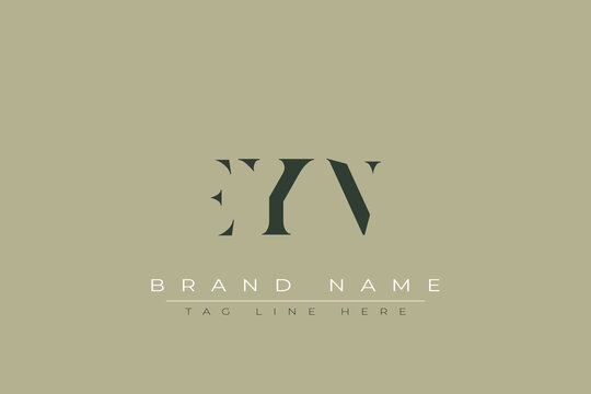 EYN abstract letter logo design. This logo is designed by three abstract letters.