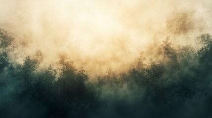 Atmospheric Forest, Trees, Woods, Dark Mist