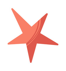 Red star glowing galaxy particle