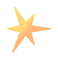 Cute star cartoon decorative element
