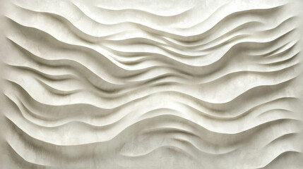 Wavy ribbed white paper texture for design projects and textured backgrounds