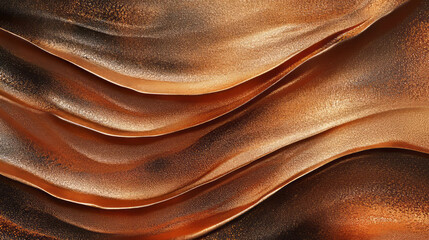 Abstract texture of copper with fine sand and subtle orange waves for creative design