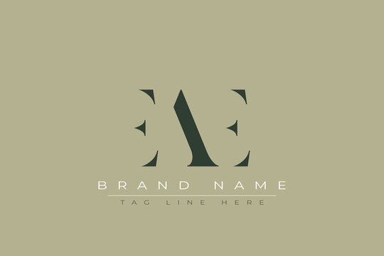 EAE abstract letter logo design. This logo is designed by three abstract letters.