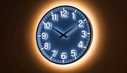 Illuminated Wall Clock  Glow