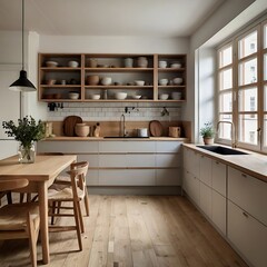 Fototapeta premium minimalist kitchen space