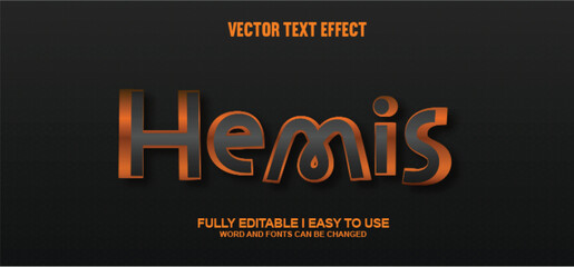 100% Editable Font Effect Vector