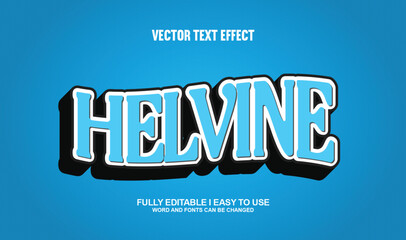 Obraz premium 100% Editable Font Effect Vector