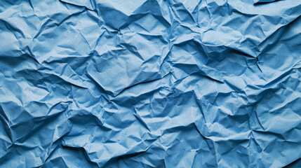 Fototapeta premium Intersecting ribbed blue paper texture for creative design projects