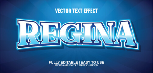 100% Editable Font Effect Vector