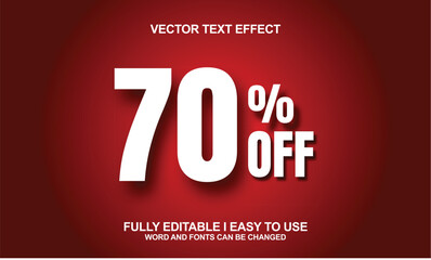 Editable Font Vector Effect