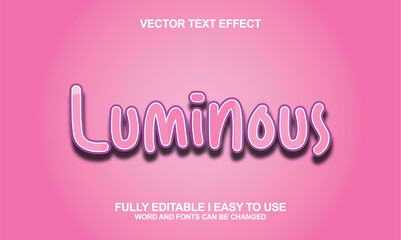 Editable Font Vector Effect