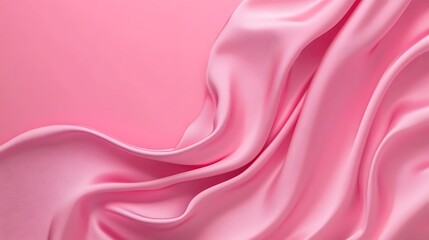 Soft Pink Silk Drape: A Textured Close-Up AI Generated