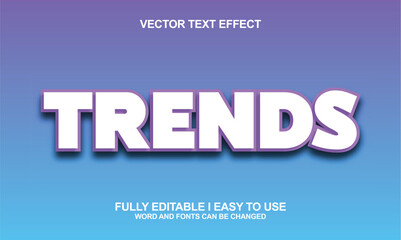 Editable Font Vector Effect