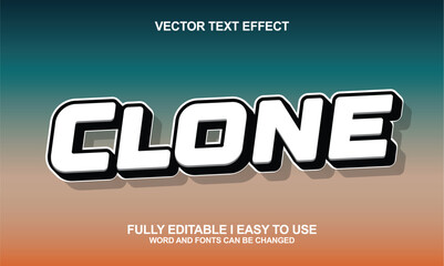 Editable 3D style text effects