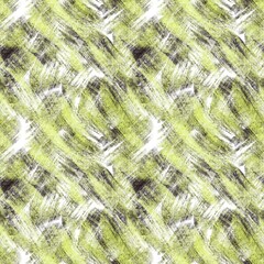 Seamless abstract textured pattern. Black, grey, lime, white colors. Digital brush strokes. Illustration. Design for textile fabrics, wrapping paper, background, wallpaper, cover.