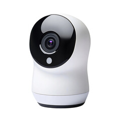 Minimalist Home Security Camera Isolated on Transparent Background
