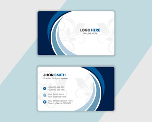 Modern identity card design , Creative modern double-side business card template, personal visiting card, vector illustration, professional simple identity card .