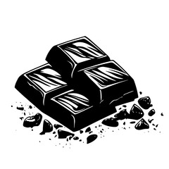 chocolate bar vector illustration